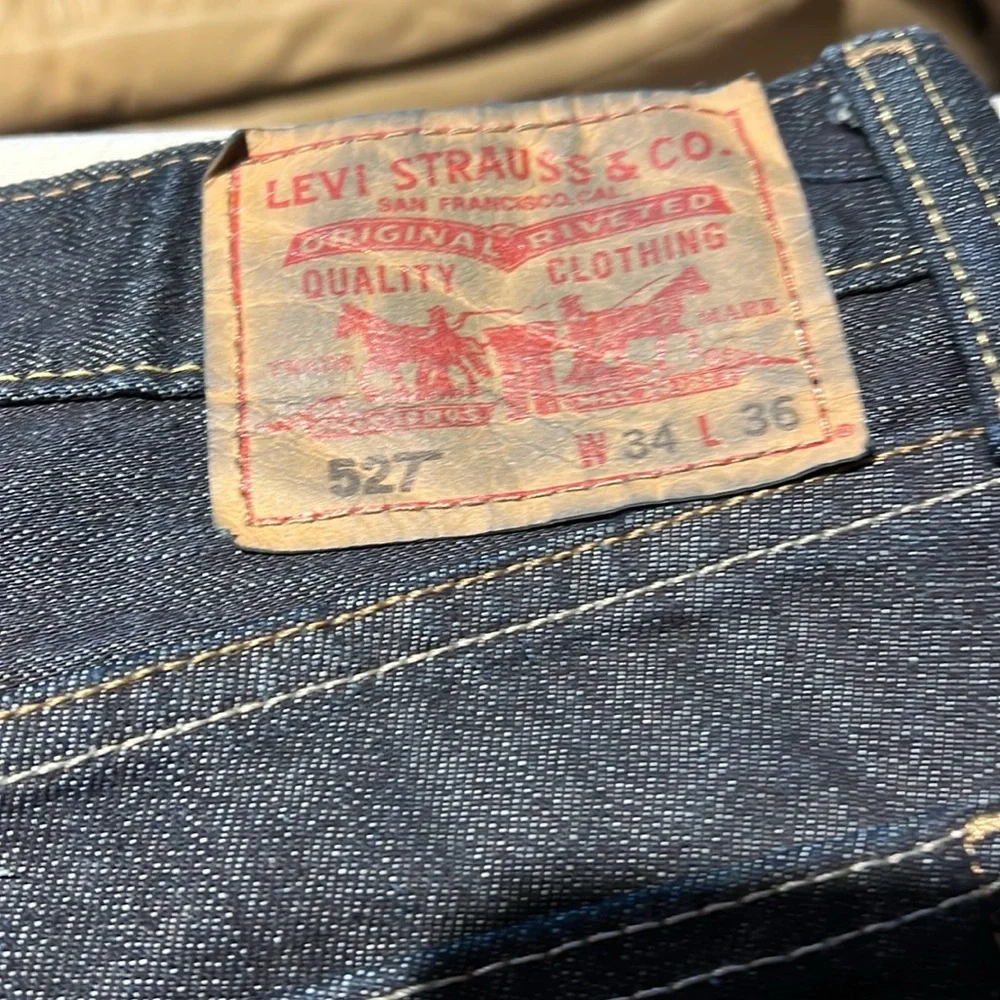 Levi’s Men’s 527 Slim Bootcut Blue Jeans 34 x 36